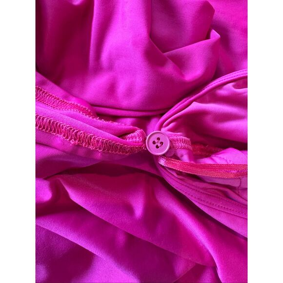 NWT SUBOO Large Garnet Ruched One Shoulder Mini Dress Hyper Pink Party Revolve - Picture 11 of 11